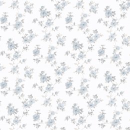Galerie Pretty Prints Mini Rose Trail Blue / Beige / Grey Wallpaper
