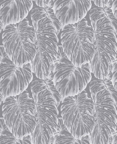 Graham & Brown Tropical Pewter Wallpaper