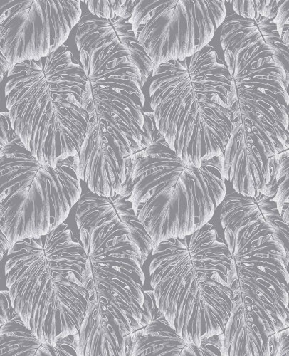 Graham & Brown Tropical Pewter Wallpaper