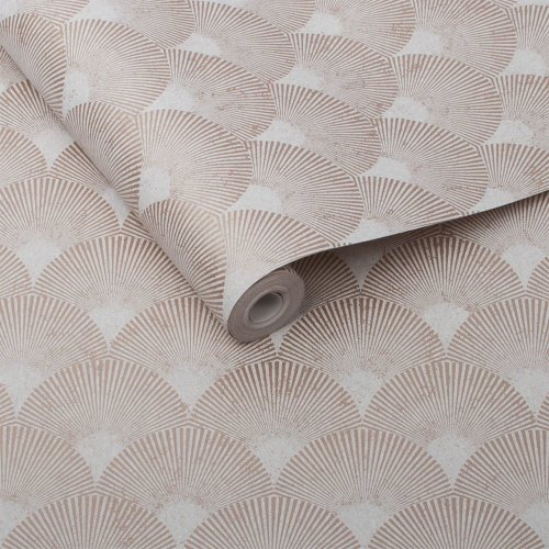 Graham & Brown Fan Rose Gold Wallpaper Roll