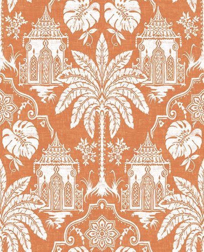 Graham & Brown Imperial Orange Wallpaper