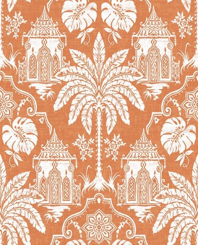 Graham & Brown Imperial Orange Wallpaper