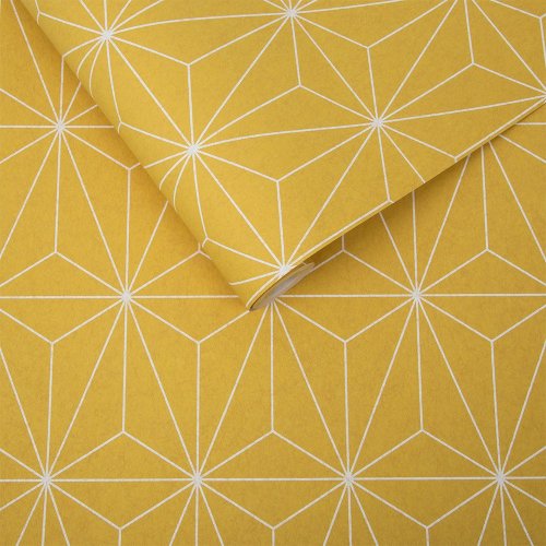 Graham & Brown Prism Yellow Wallpaper 104741