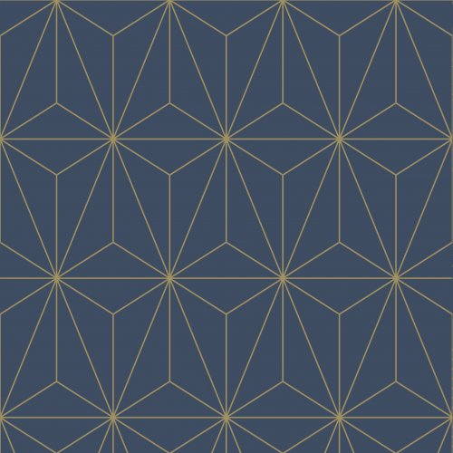 Graham & Brown Prism Navy Wallpaper 104742