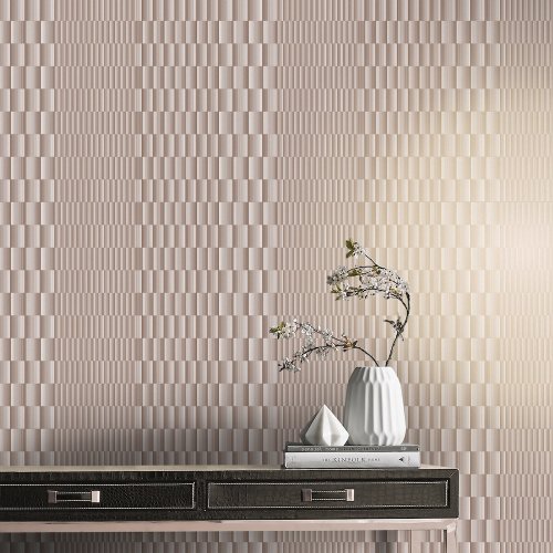 Graham & Brown Symmetry Rose Gold Wallpaper 105121