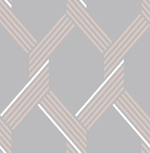 Graham & Brown Vector Rose Gold Wallpaper 105467