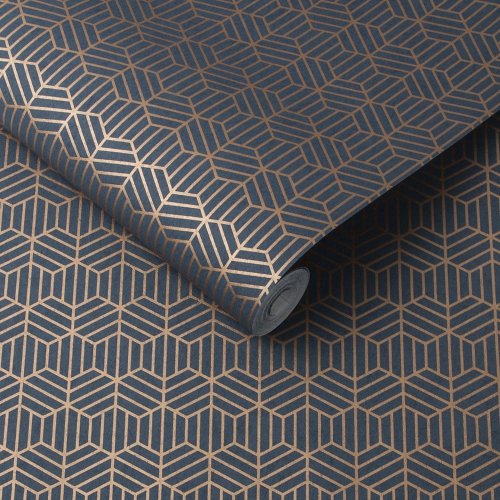 Graham & Brown Echo Cobalt Wallpaper 105777