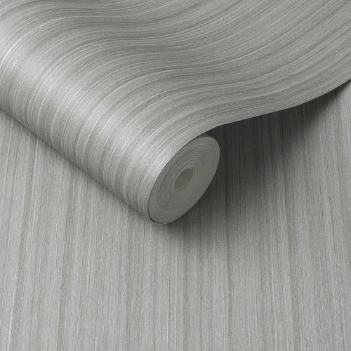 Graham & Brown Silk Silver Wallpaper Roll