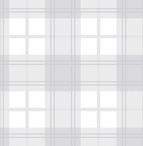 Graham & Brown Tartan White Wallpaper 105905