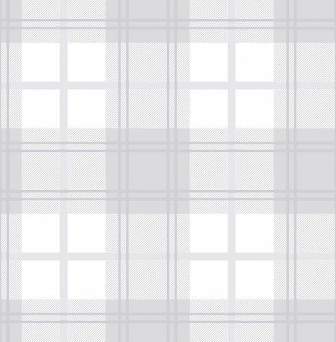 Graham & Brown Tartan White Wallpaper 105905