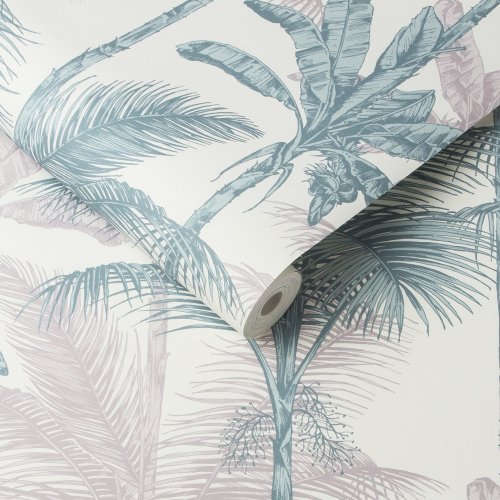 Graham & Brown Jungle Blush Green Wallpaper Roll