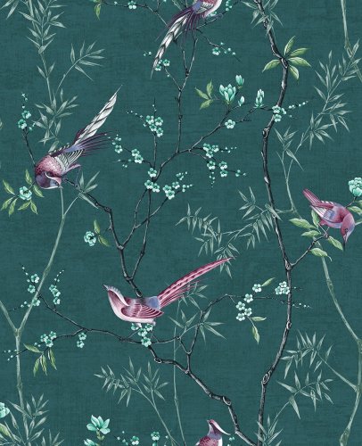 Graham & Brown Tori Teal Wallpaper