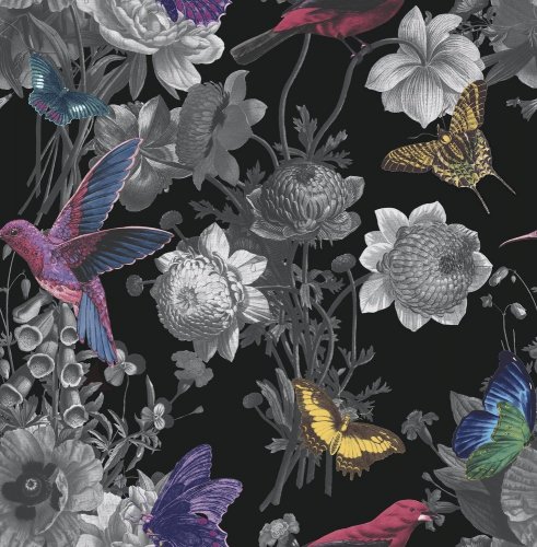 Graham & Brown Jardin Black Wallpaper