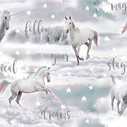 Fresco Unicorn Dreamland Atmosphere Wallpaper 106941