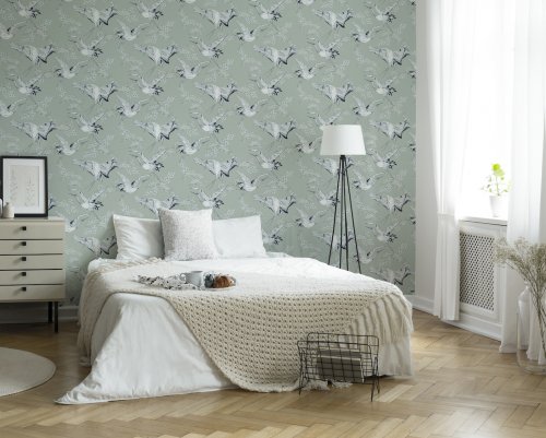 Superfresco Easy Crane Mint Wallpaper