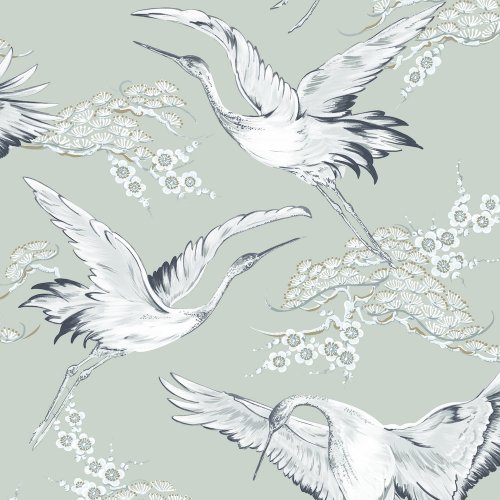 Superfresco Easy Crane Mint Wallpaper