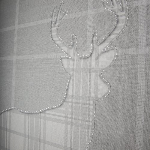 Tartan Stag Silhouette Canvas