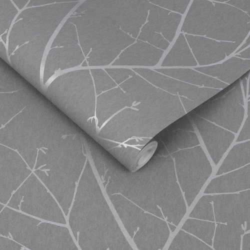 Graham & Brown Boreas Deep Grey Wallpaper Roll