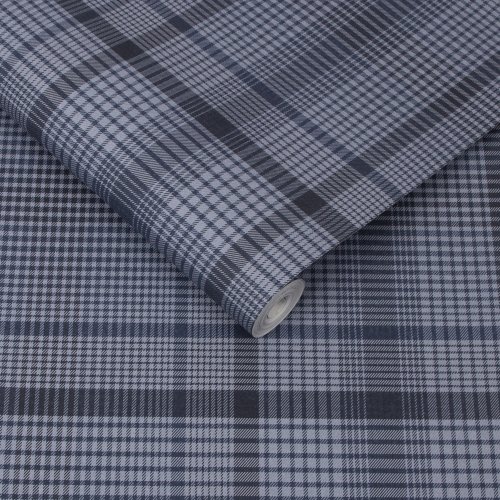 Graham & Brown Heritage Plaid Blue Roll