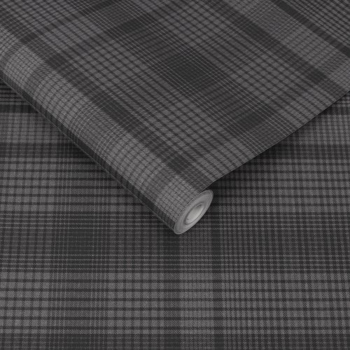 Graham & Brown Heritage Plaid Charcoal Roll