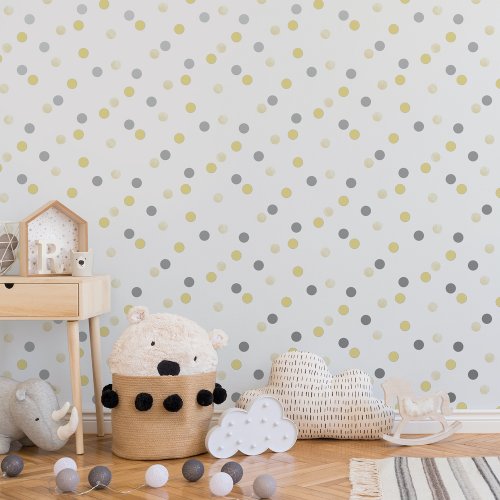 Superfresco Easy Dotty Polka Yellow Wallpaper