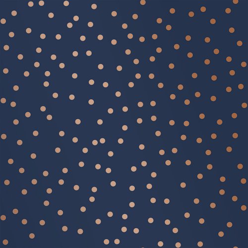Superfresco Easy Confetti Navy Copper Wallpaper 108561