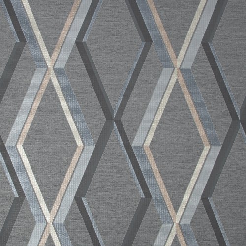 Superfresco Easy Prestige Geo Charcoal Wallpaper 108611