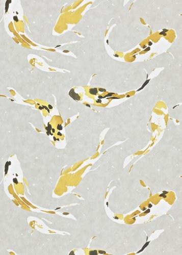 Harlequin Koi Saffron Wallpaper Long