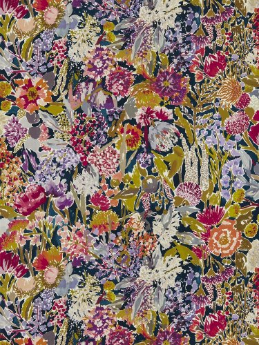Harlequin Sanguine Pomegranate, Clementine, Peony and Blueberry Wallpaper Long