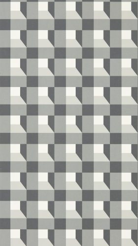 Harlequin Blocks Black Earth / Sketched / Diffused Light Wallpaper Long