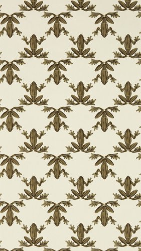 Harlequin Wood Frog Gold & Parchment Wallpaper Long