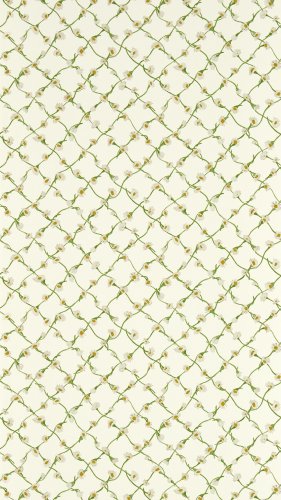 Harlequin Daisy Trellis Emerald & Pearl Wallpaper