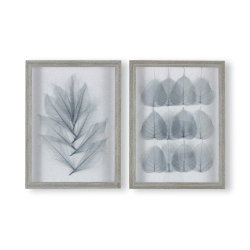 Delicate Leaves Duo Framed Print