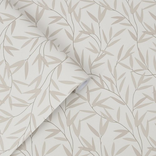 Laura Ashley Willow Leaf Natural Wallpaper