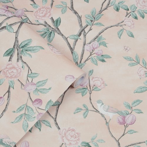 Laura Ashley Eglantine Blush Wallpaper 113372