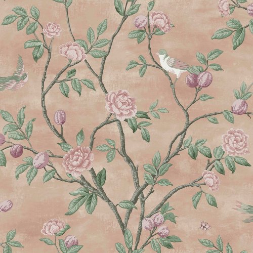 Laura Ashley Eglantine Blush Wallpaper 113372