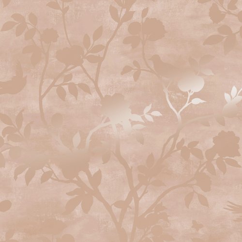 Laura Ashley Eglantine Silhouette Blush Wallpaper 113374