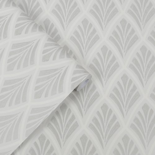 Laura Ashley Florin Silver Wallpaper 113377