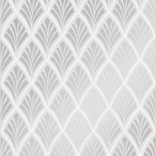 Laura Ashley Florin Silver Wallpaper 113377