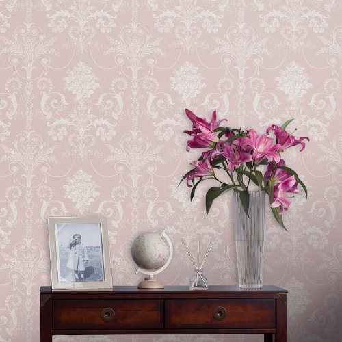 Laura Ashley Josette Amethyst Wallpaper 113381