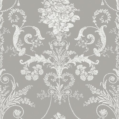 Laura Ashley Josette Steel Wallpaper 113383