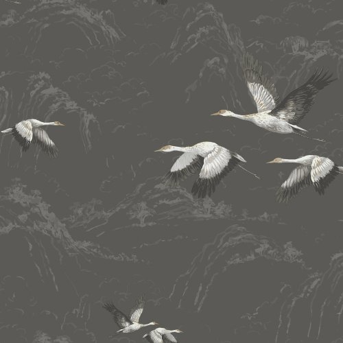 Laura Ashley Animalia Dark Steel Wallpaper 113393