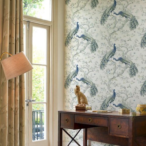 Laura Ashley Belvedere Midnight Wallpaper Room