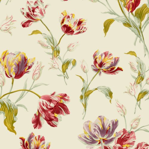 Laura Ashley Gosford Cranberry Wallpaper 113400