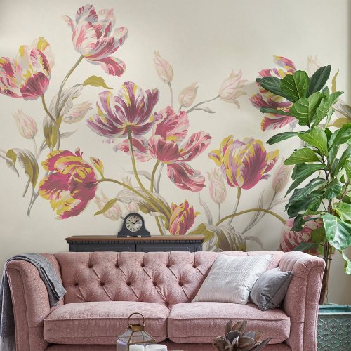 Laura Ashley Gosford Cranberry Wall Mural 113413