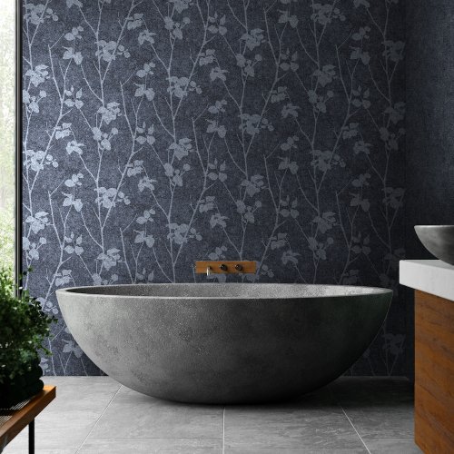 Graham & Brown Brutal Beauty Midnight Wallpaper Room