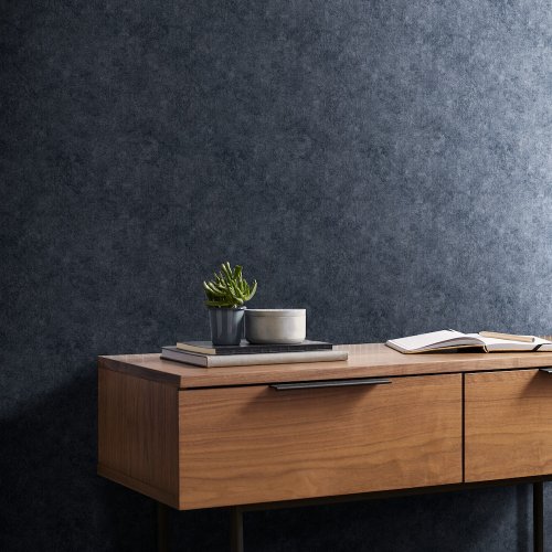 Graham & Brown Midnight Texture Plain Wallpaper Room