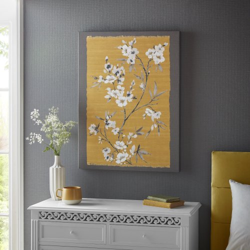 Ochre Blooms Canvas