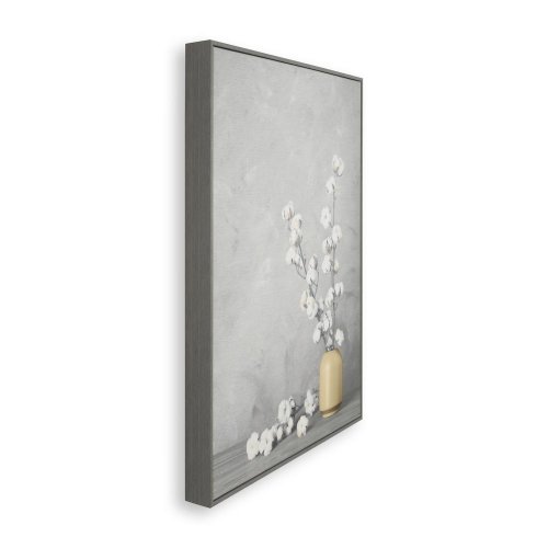 Cotton Flower Sprigs Framed Print