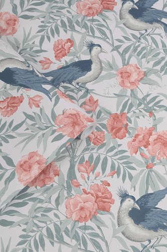 Laura Ashley Osterley Rosewood Wallpaper 114895